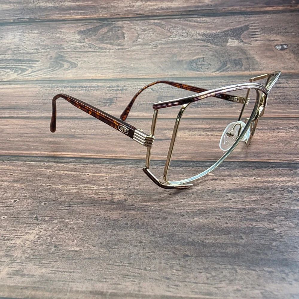Christian Dior Vintage 2688 41 Butterfly Eyeglasses Gold Tortoise Shell Austria